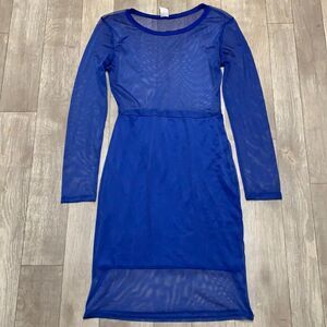 Womens‎ Best Cody Sheer See Through Longsleeve Dress